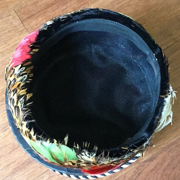 Pollyanna Vintage Pheasant Pillbox hat